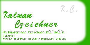 kalman czeichner business card